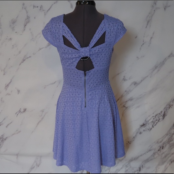 Xhilaration Periwinkle Skater Dress Sz M - Picture 2 of 3